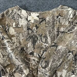 Unbranded Sweatshirt Unisex Size XL Brown Realtree Camo Leaf Print Crewneck Good